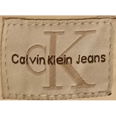 Calvin Klein - Pantalone da uomo in cotone bianco dritti - Italianfashionglam