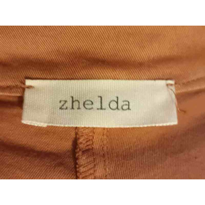 Zhelda - Pantalone da donna in cotone color rosa antico  - Italianfashionglam