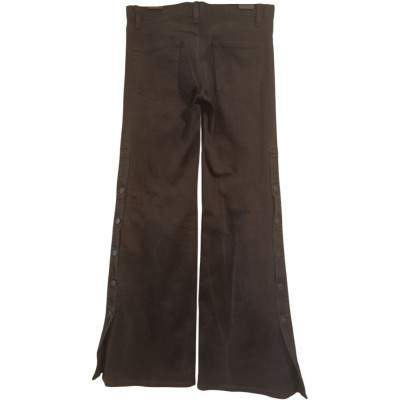 Nili Lotan - Jeans da donna in cotone denim nero a zampa - Italianfashionglam