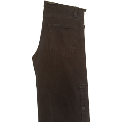 Nili Lotan - Jeans da donna in cotone denim nero a zampa - Italianfashionglam