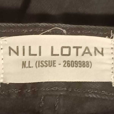 Nili Lotan - Jeans da donna in cotone denim nero a zampa - Italianfashionglam