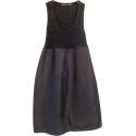Ermanno Scervino - Abito a maglia cotone e seta blu dark - Italianfashionglam