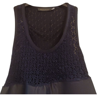 Ermanno Scervino - Abito a maglia cotone e seta blu dark - Italianfashionglam