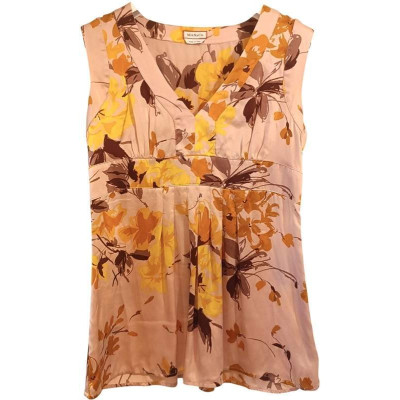 Max&Co - Canotta da donna in seta multicolore floreale - Italianfashionglam