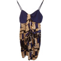 Cristinaeffe - Dress estivo in seta multicolor con spalline - Italianfashionglam