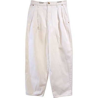 Tory Burch - Jeans donna in cotone denim bianco 5 tasche - Italianfashionglam