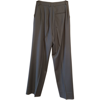 Falconeri - Pantalone da donna in lana blu a gamba dritta - Italianfashionglam