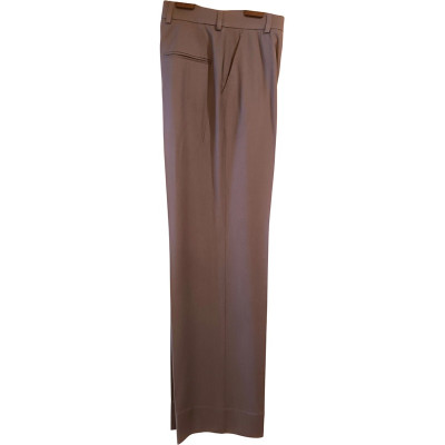 Falconeri - Pantalone da donna in lana blu a gamba dritta - Italianfashionglam