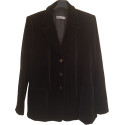 Persona by Marina Rinaldi - Giacca da donna in velluto di cotone nero - Italianfashionglam