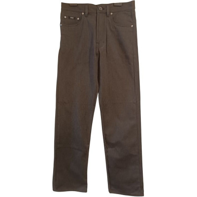Hugo Boss - Jeans da uomo in cotone grigio dritti 5 tasche - Italianfashionglam