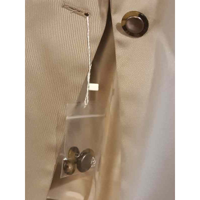 Intrend - Blazer da donna in cotone beige mono bottone - Italianfashionglam