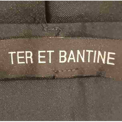Ter Et Bantine - Pantalone da donna in poliestere nero 2 tasche  - Italianfashionglam