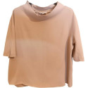 Antonelli Firenze - Blusa in acetato e viscosa color beige  - Italianfashionglam