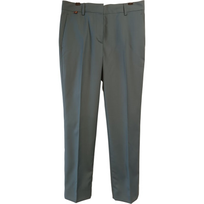 Paul Smith . Pantalone da donna in pura lana color verde salvia - Italianfashionglam