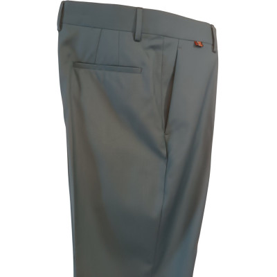 Paul Smith . Pantalone da donna in pura lana color verde salvia - Italianfashionglam
