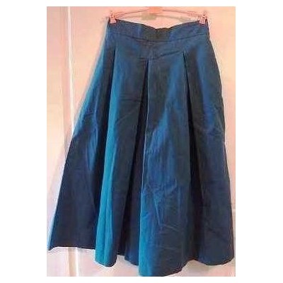 Romeo Gigli - Gonna pantalone trendy in cotone pavone - gne001-Italianfashionglam