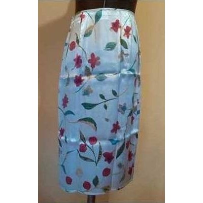 Atos Lombardini - Gonna in seta bianca fantasia floreale - Italianfashionglam