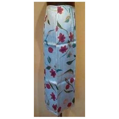 Atos Lombardini - Gonna in seta bianca fantasia floreale - Italianfashionglam