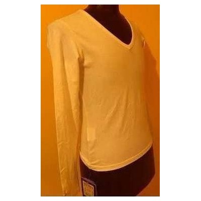 MAGLIA-DONNA-SCOLLATA-COTONE-STRETCH-COLOR-BIANCO-MANICA-LUNGA-CASUAL-SPORTIVA-TENDENZA-GIOVANE-STILE-