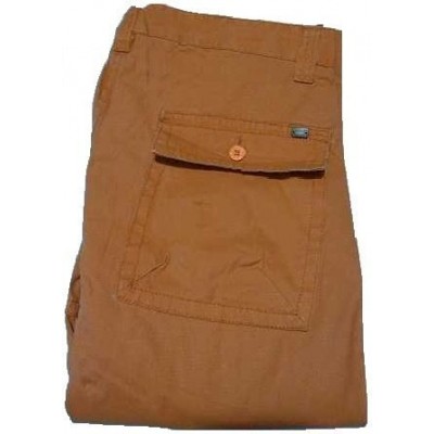 PANTALONI-UOMO-CASUAL-COTONE-COLOR-ARANCIO-MULTI-TASCA-OXER-TRENDY-LOOK-