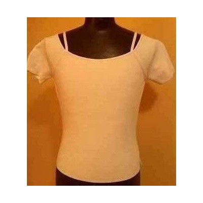 T-SHIRT-DONNA-COTONE-SCOLLATA-BIANCO-ELEGANZA-CHARME-STILE-FASCINO-FEMMINILE-SEXI-GUSTO-