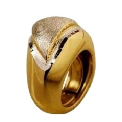 Anello deluxe donna in argento dorato satinato AN 002 Italianfashionglam