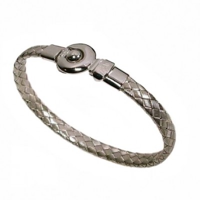 Bracciale fashion uomo in argento intrecciato BRU 018 Italianfashionglam1