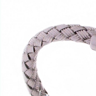 Bracciale bangle glamour da uomo in argento intrecciato Italianfashionglam 2