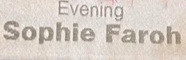 Sophie Faroh